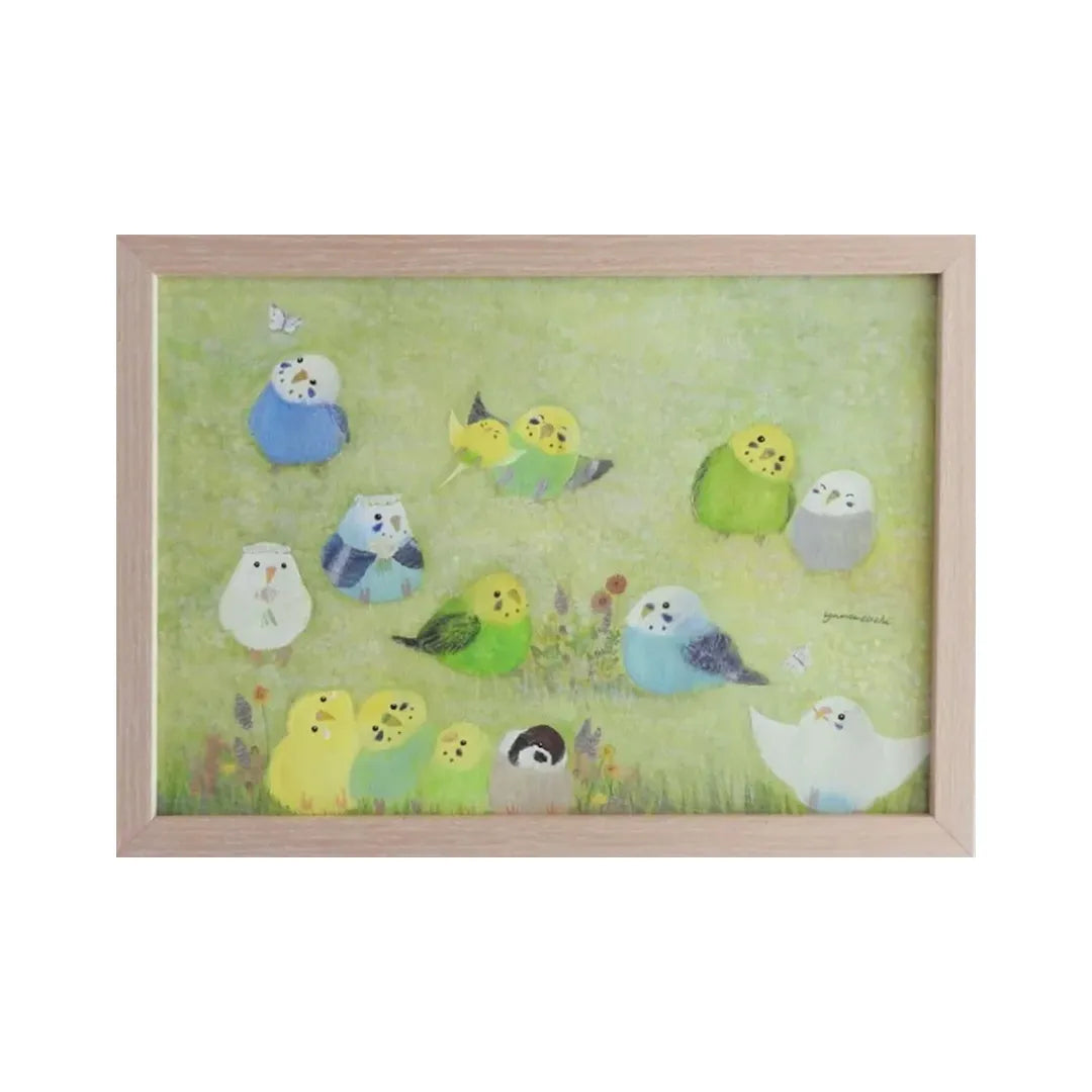 野原でのんびり